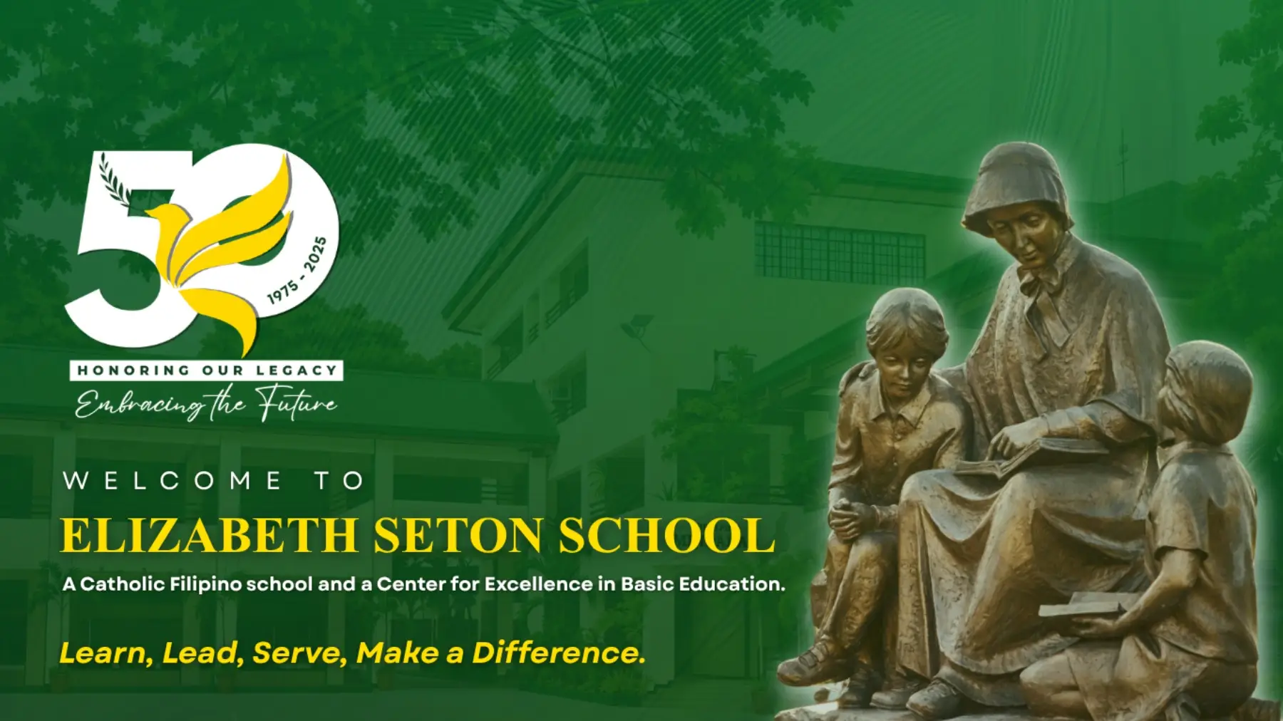 Landing Page Elizabeth Seton School landing page 1